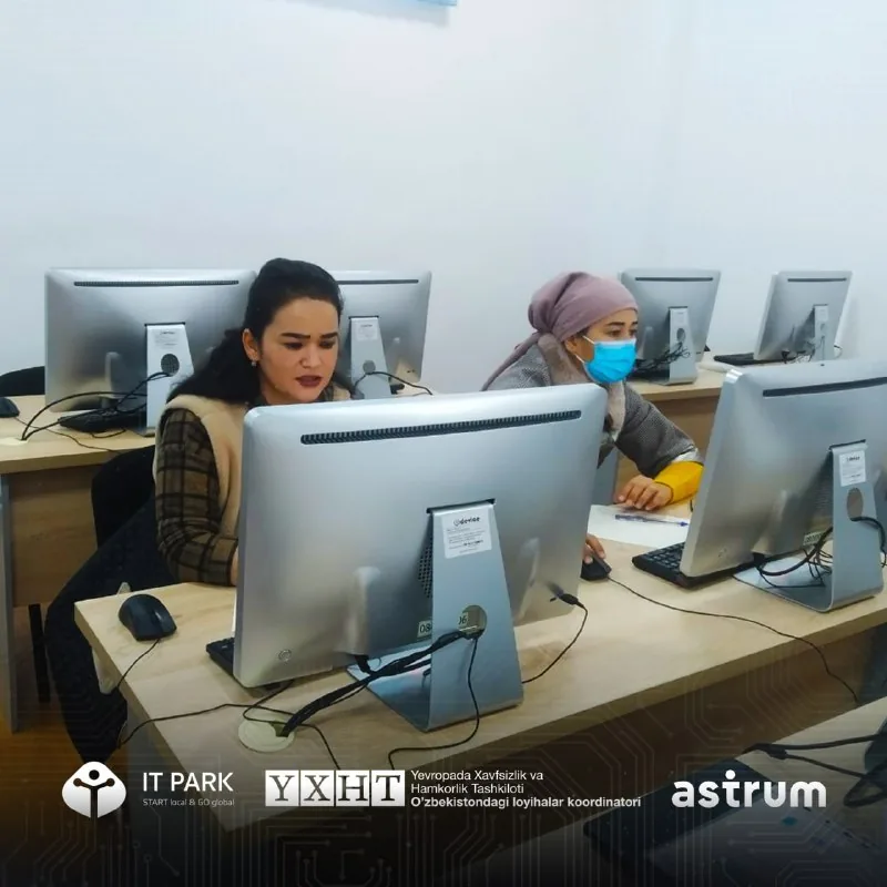 As part of the OSCE program to enhance IT skills and digital marketing for women entrepreneurs in the Bukhara region, IT Park and the Astrum IT Academy conducted qualification tests.