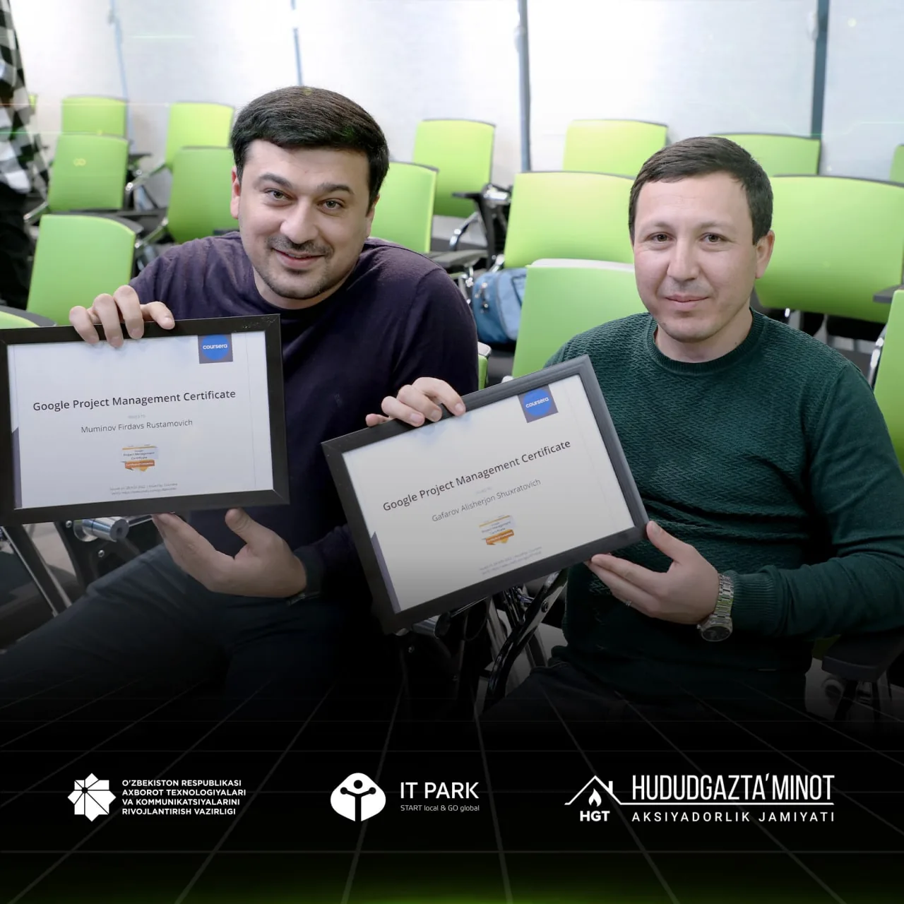Special training courses were held at the Tashkent branch of IT Park to prepare employees for the international Google Project Management IT certification.