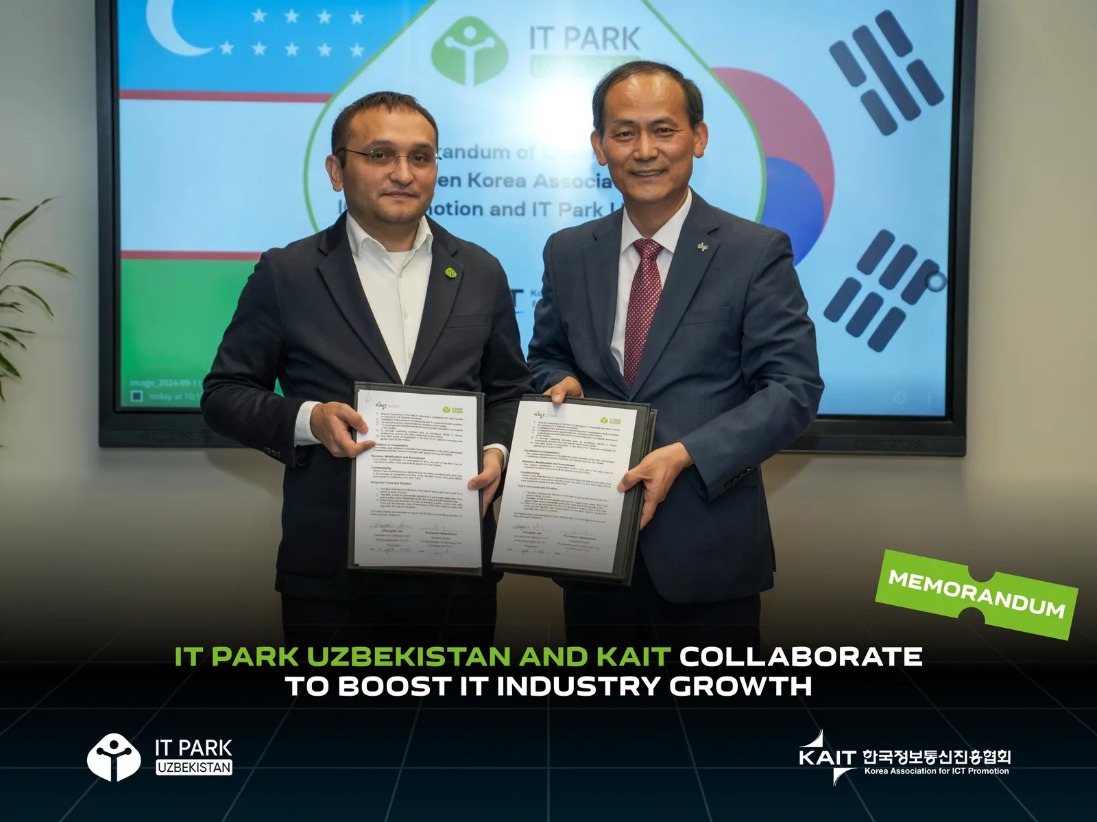 IT Park Uzbekistan и KAIT укрепляют сотрудничество в IT-индустрии