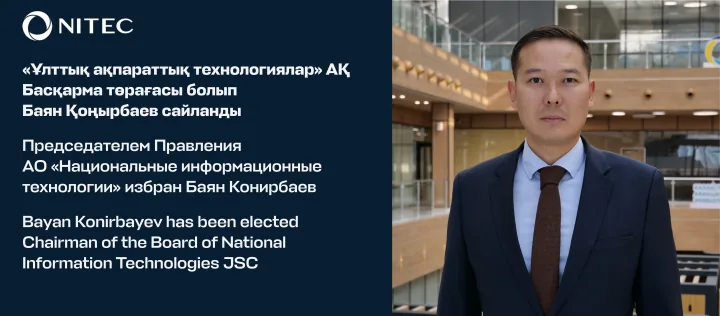 Председателем Правления АО «Национальные информационные технологии» избран Баян Конирбаев