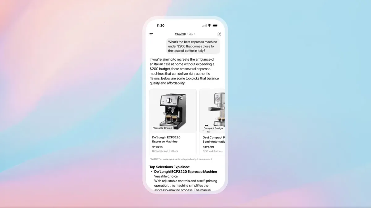OpenAI запускает AI-шопинг в ChatGPT, конкурируя с Perplexity, Amazon и Google