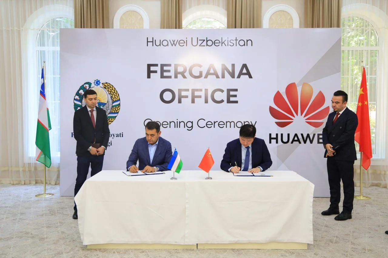 Huawei opened its first official office in Fergana