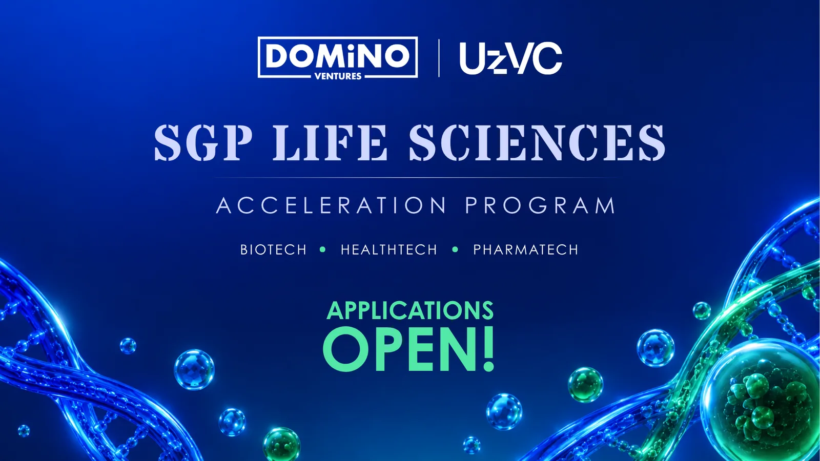 DOMiNO Ventures и UzVC запускают программу акселерации SGP Life Sciences