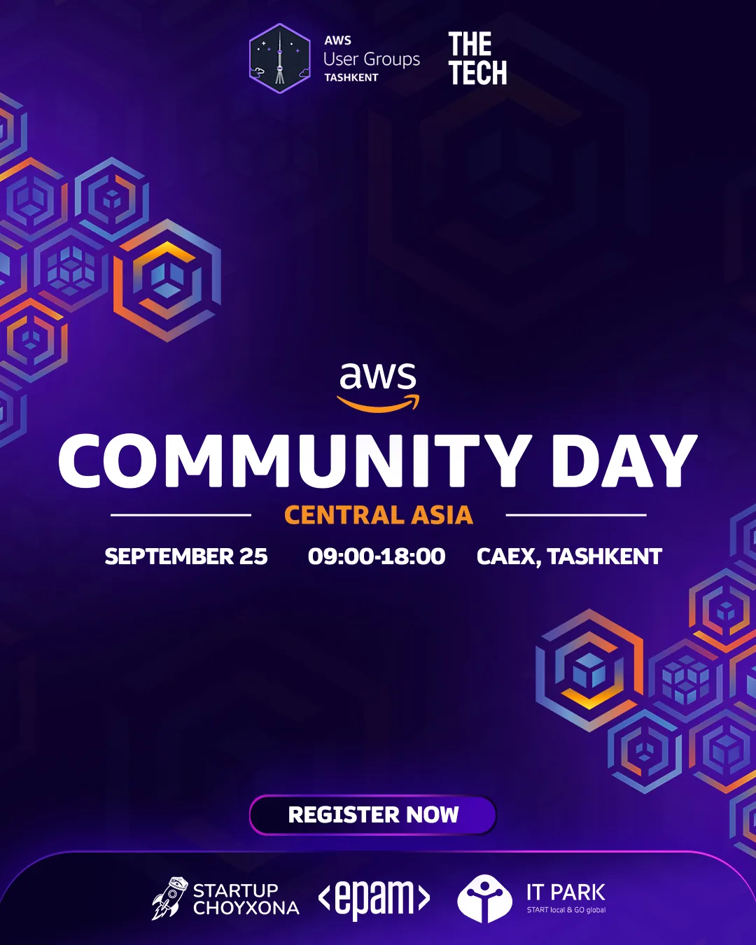 В Ташкенте пройдет AWS Community Day Central Asia 2026