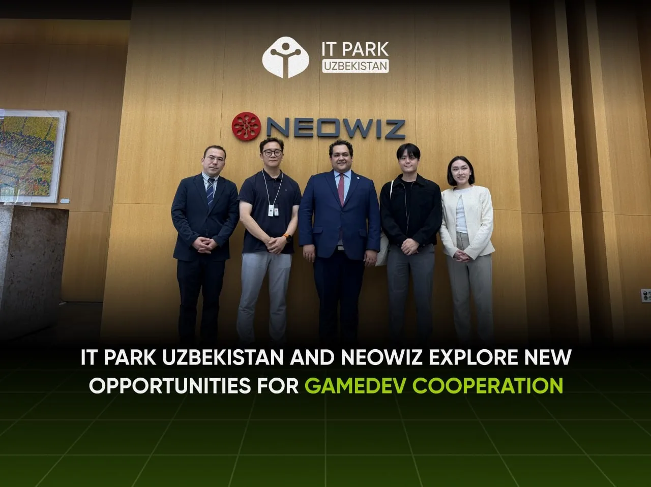 IT Park Uzbekistan привлекает южнокорейскую Neowiz в местный GameDev