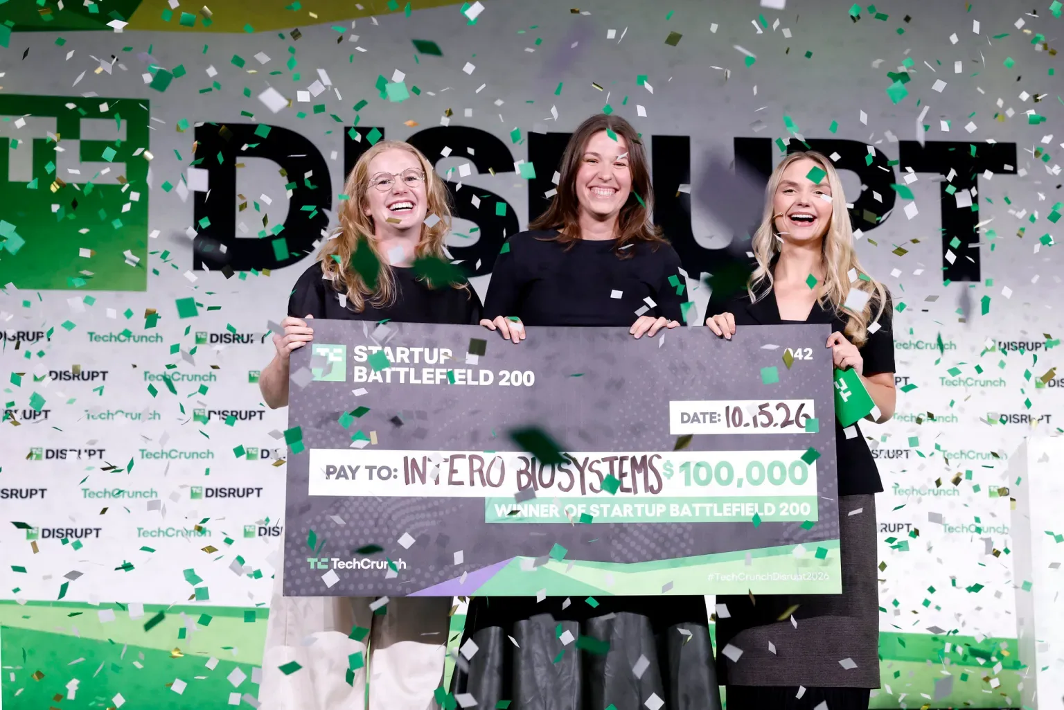 Стартап Intero Biosystems победил в Startup Battlefield на TechCrunch Disrupt 2026