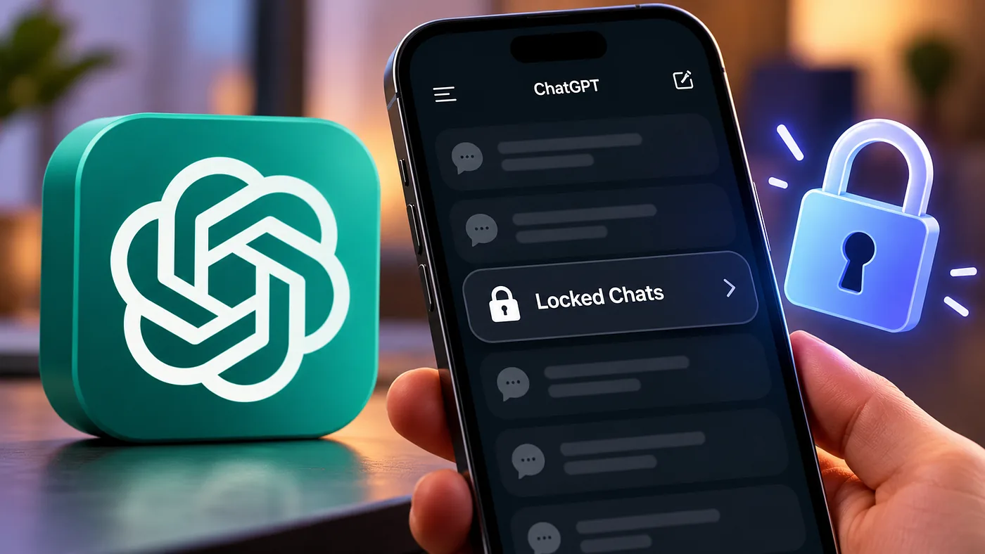 Now in ChatGPT, you can hide conversations with a PIN code or Face ID